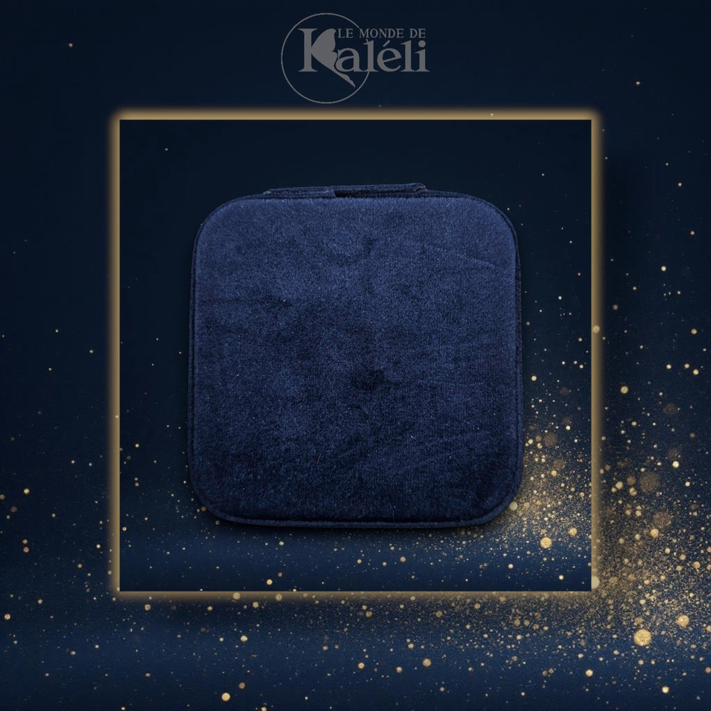 Boîte à bijoux velours "Mes trésors"