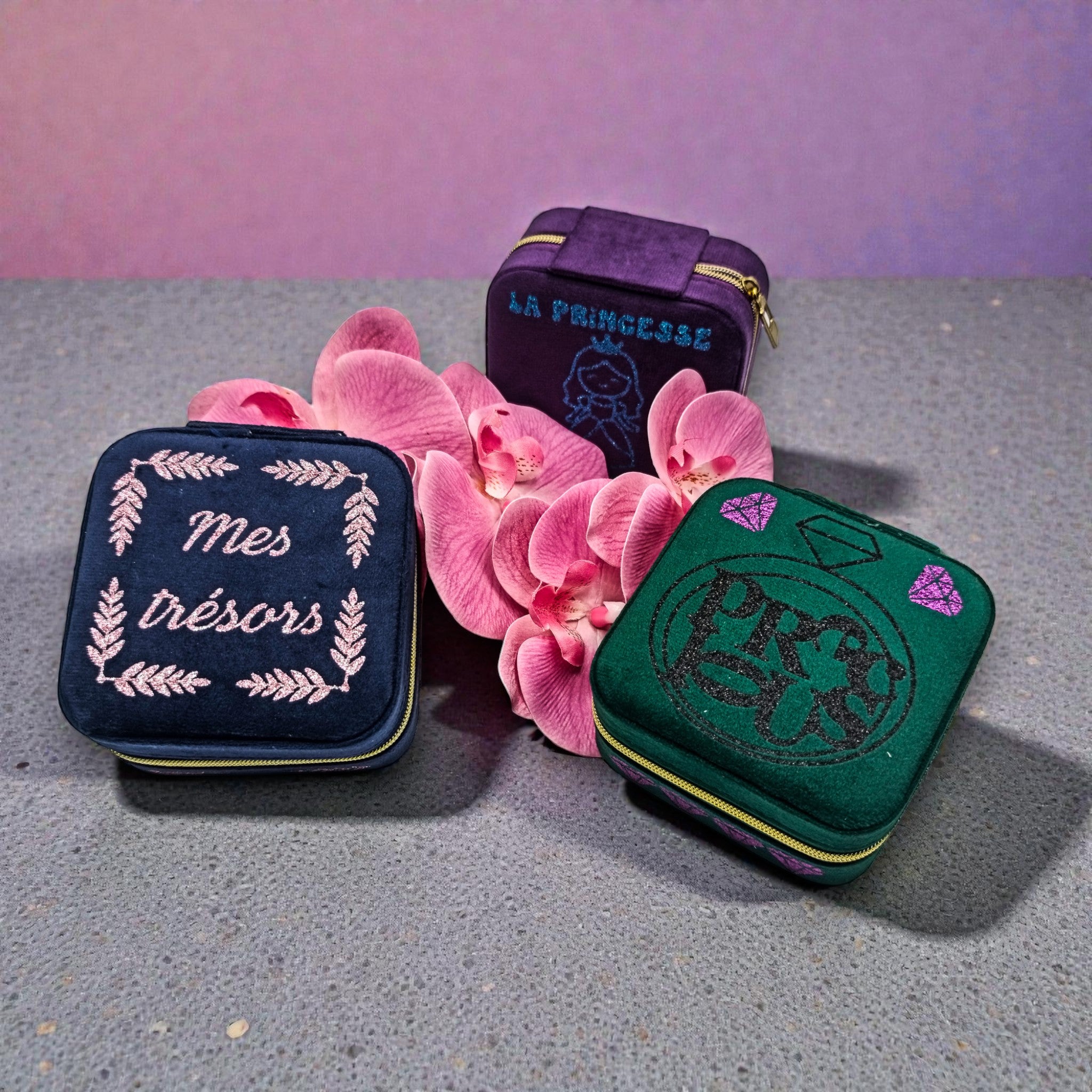 Boîte à bijoux velours "Precious"