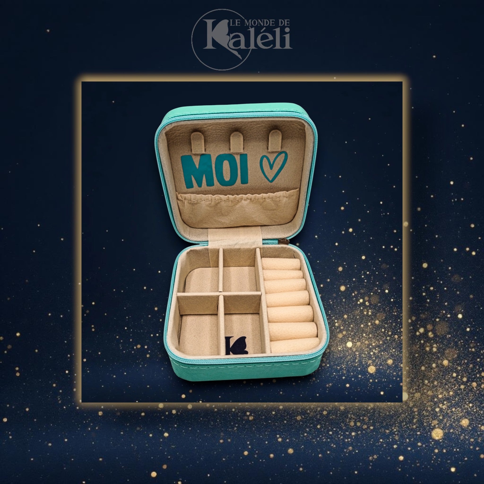 Boîte à bijoux velours "Qui va être la plus belle aujourd'hui?"