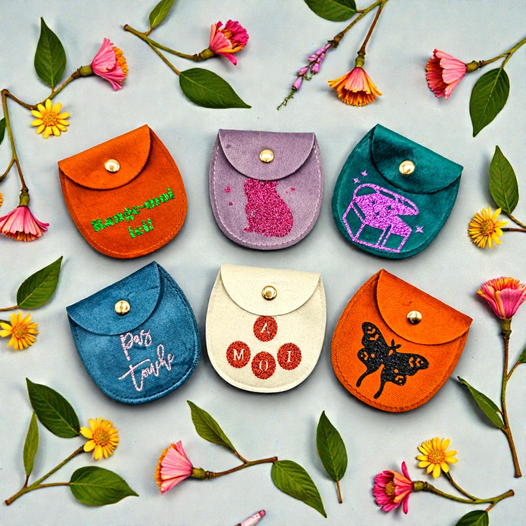 Pochettes en velours pour bijoux