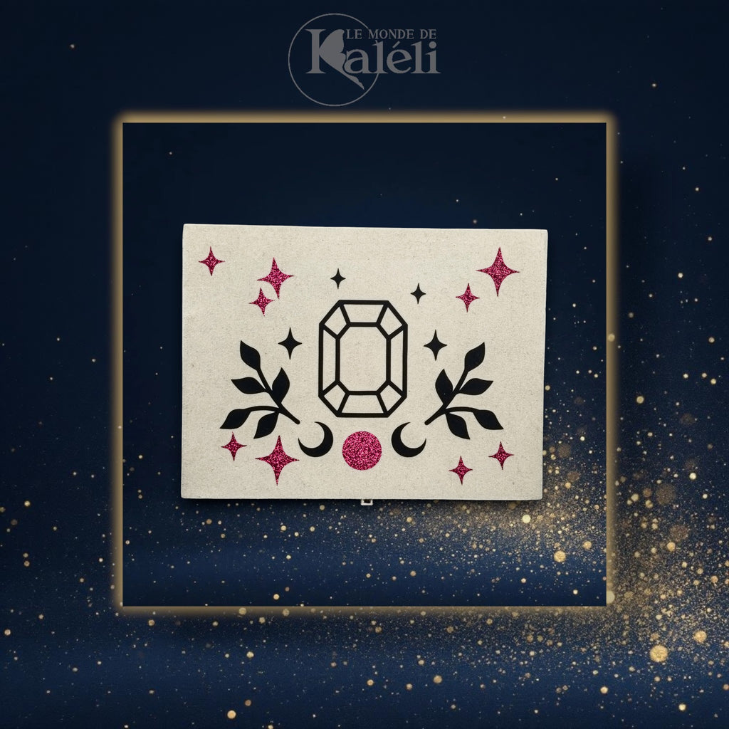 Grande boîte à bijoux en velours