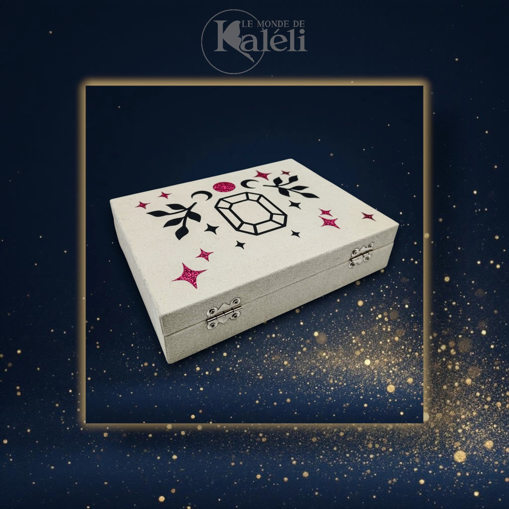 Grande boîte à bijoux en velours